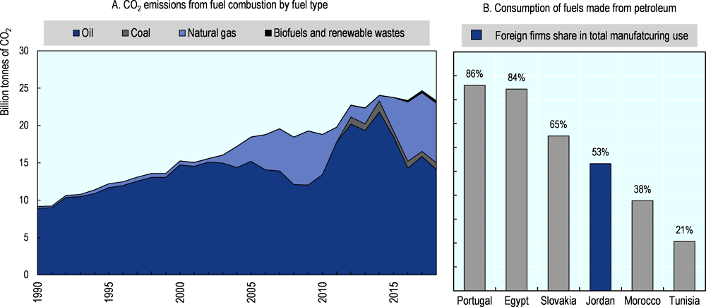 Figure 5.3. Foreign firms consume a large share of the oil responsible for emissions