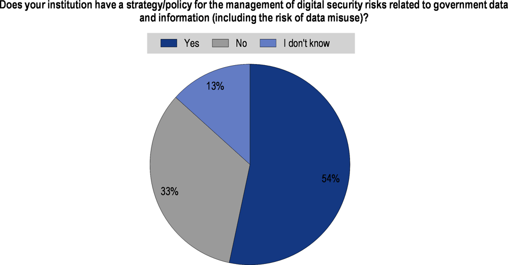 Figure 5.14. Institutional strategies for the management of digital security risks