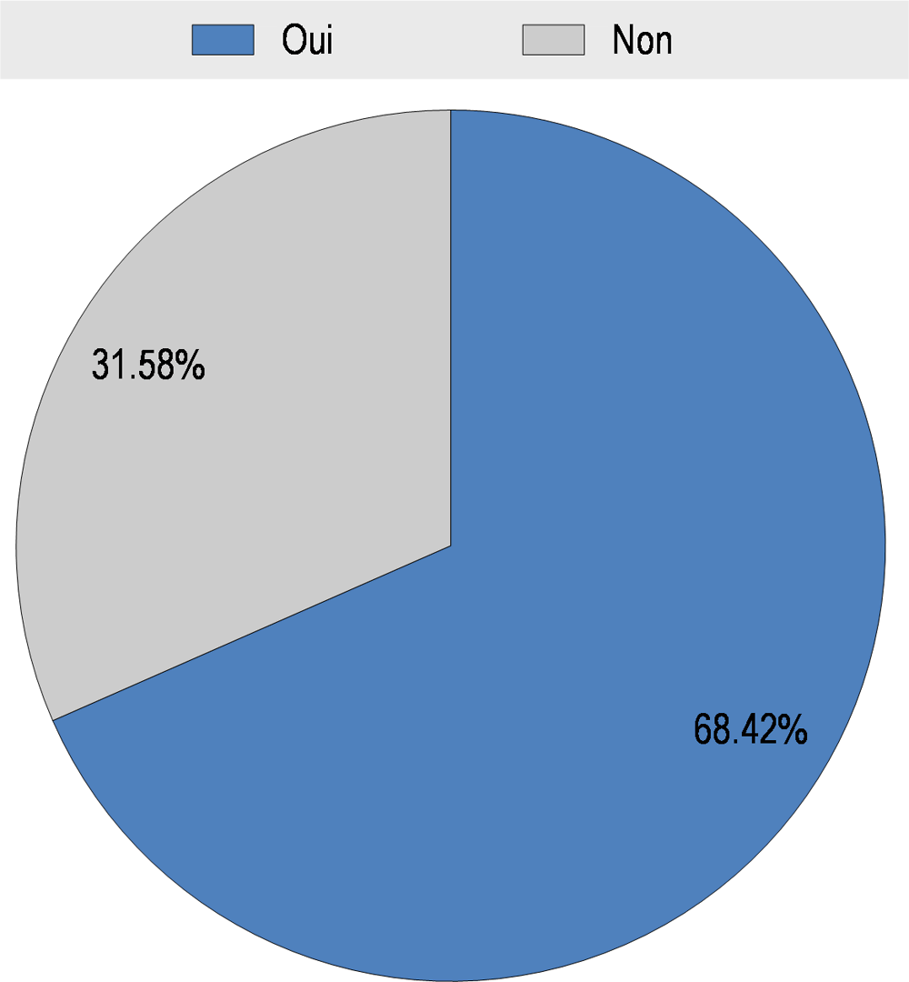 Graphique 2.4. Les parties prenantes internes et externes ont-elles été impliquées dans le processus d’élaboration de la stratégie de communication ?