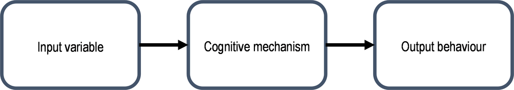 Figure 2.12. The basic schema for explaining rather than just describing a behavioural effect