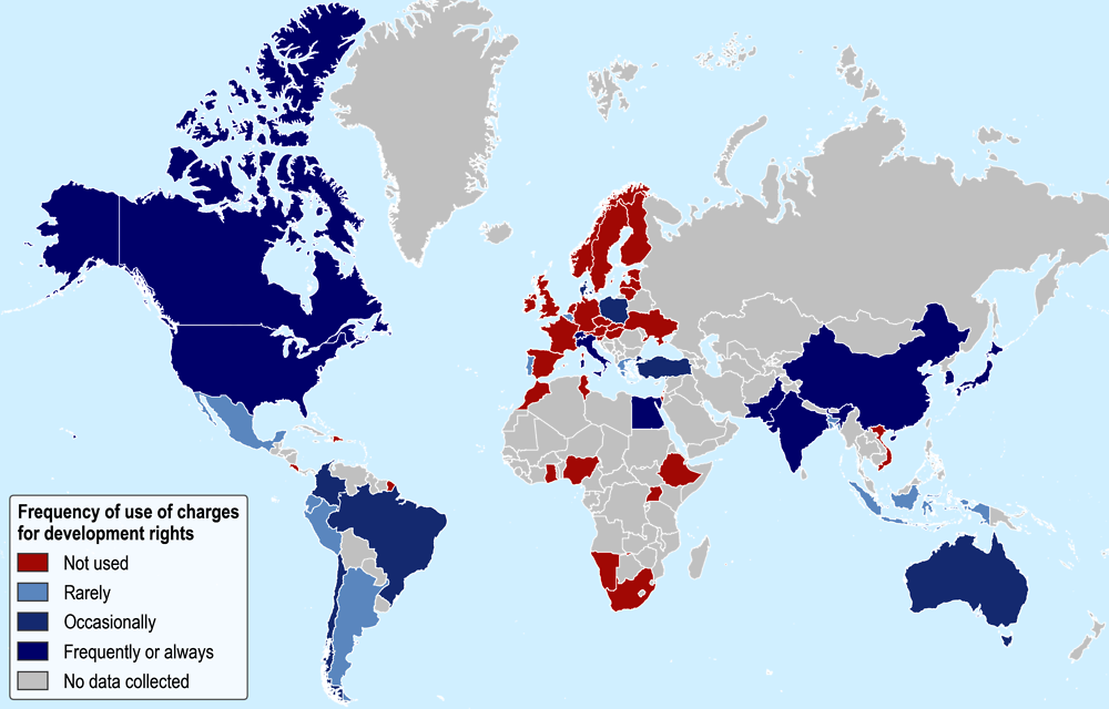 Annex Figure 1.A.3. Use of charges for development rights by country