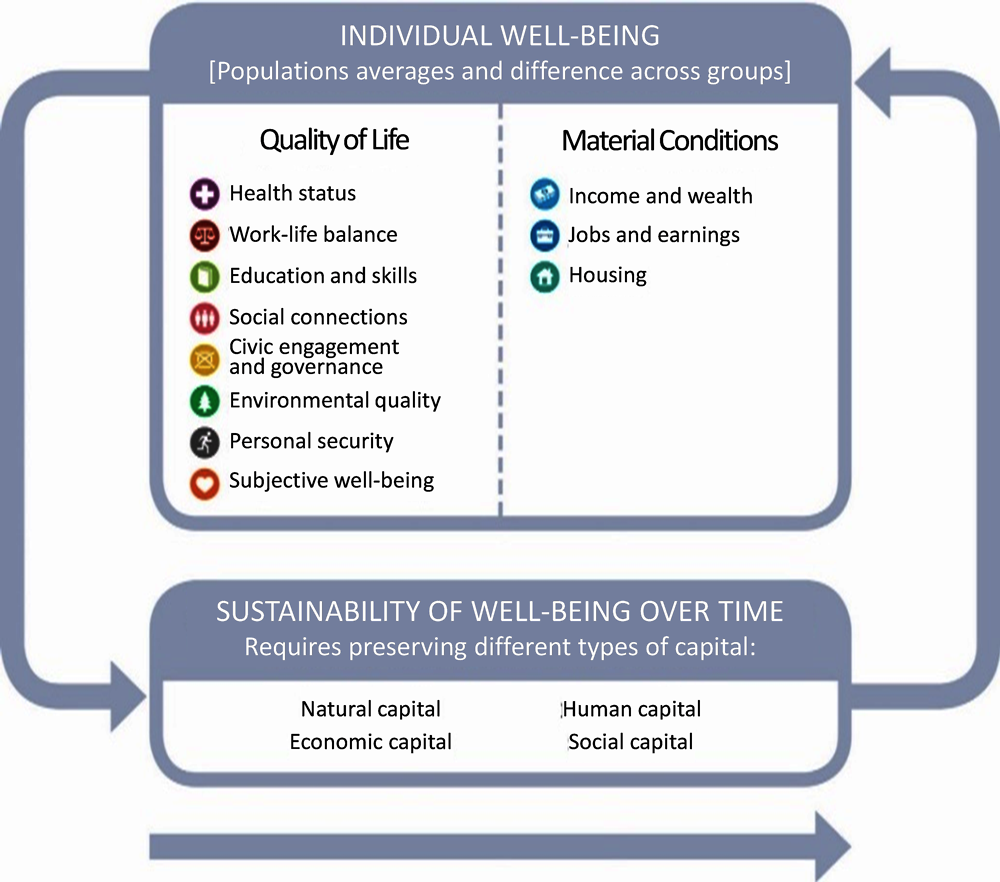Figure 3.4. The OECD well-being framework