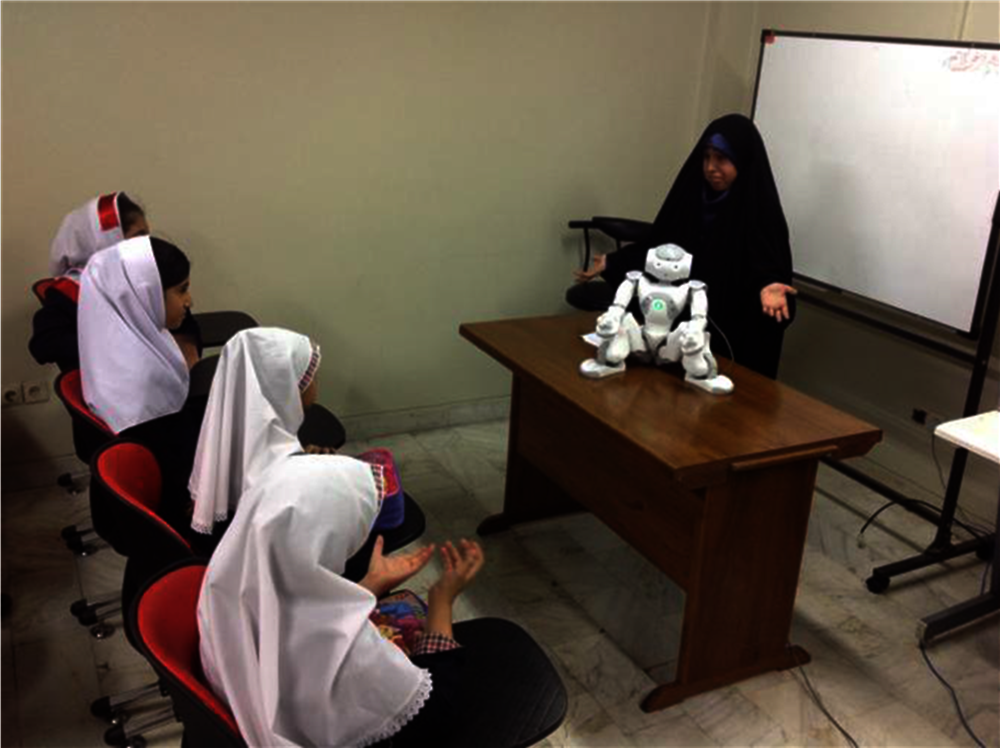 Figure 7.2. A class with a robot assistant