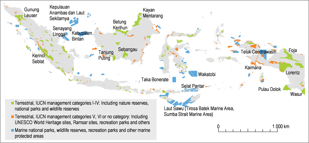 Figure 9. Protected areas could be expanded to protect and sustainably use biodiversity