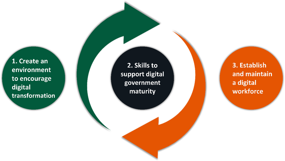 Figure 3.2. The OECD Framework for Digital Talent and Skills in the Public Sector