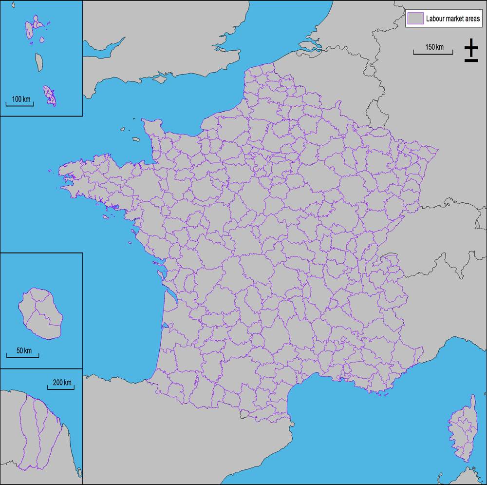 Figure 3.3. Functional areas in France