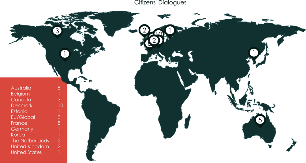 Figure ‎2.16. Citizens’ Dialogues across OECD Member countries