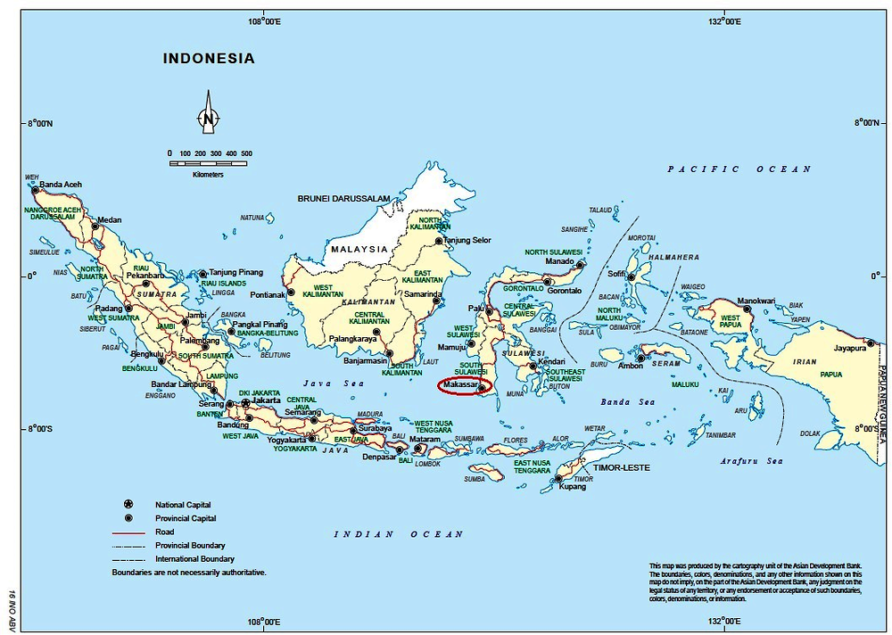 Figure 2.15. Location of Makassar