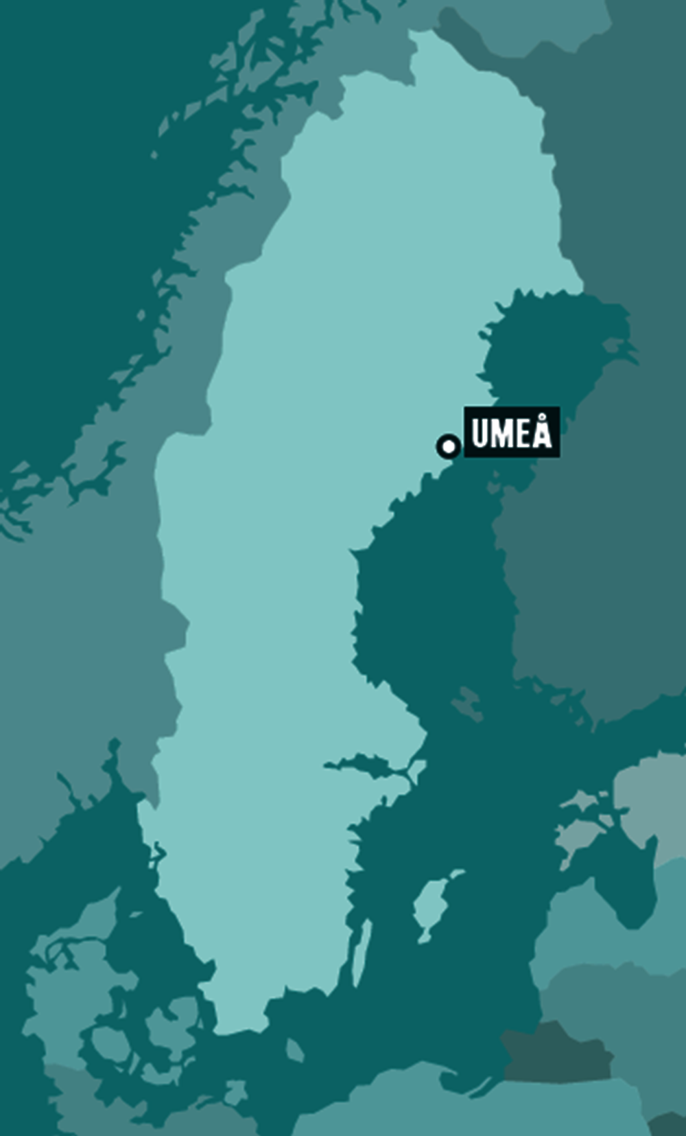 Figure 1.2. Map of Umeå, Sweden