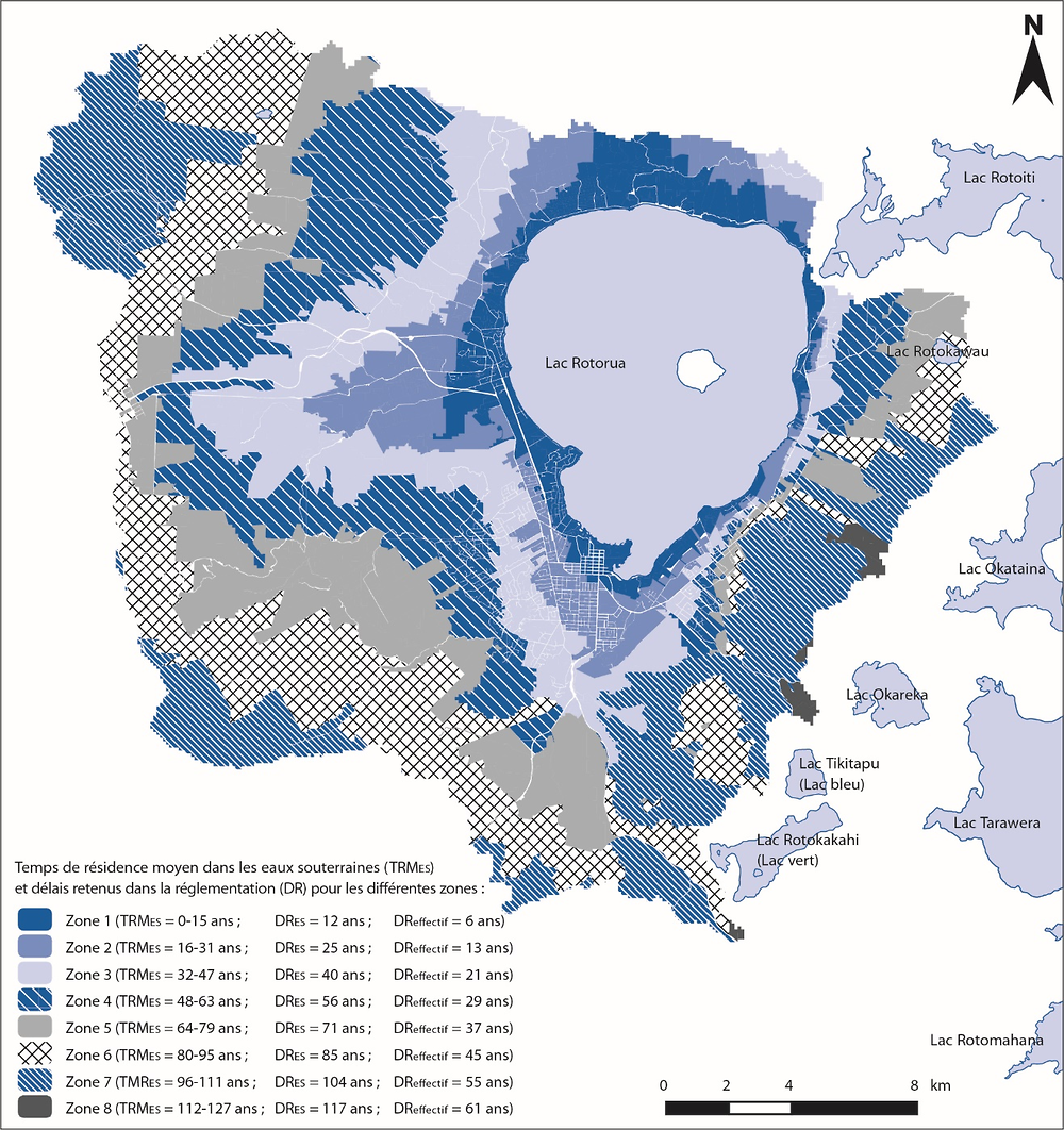 Graphique 3.9. Temps de migration de l’azote dans le bassin du lac Rotorua