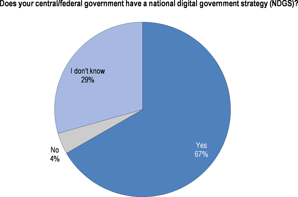 Figure 1.4. Recognition of the existence of a digital government strategy among Panamanian public sector organisations