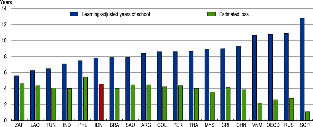 Figure 2.5. There is ample room to improve the quality of schooling 