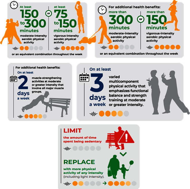 Infographic 1.5. Physical activity recommendations for adults 65 years and older