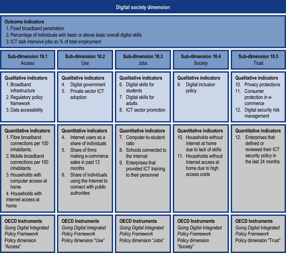 Figure 13.2. Digital society dimension assessment framework