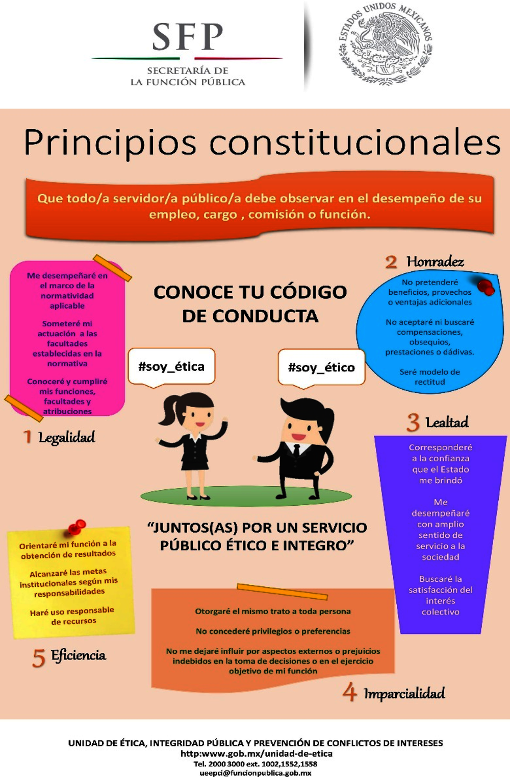 Figura 8.1. Cartel de los principios constitucionales de México