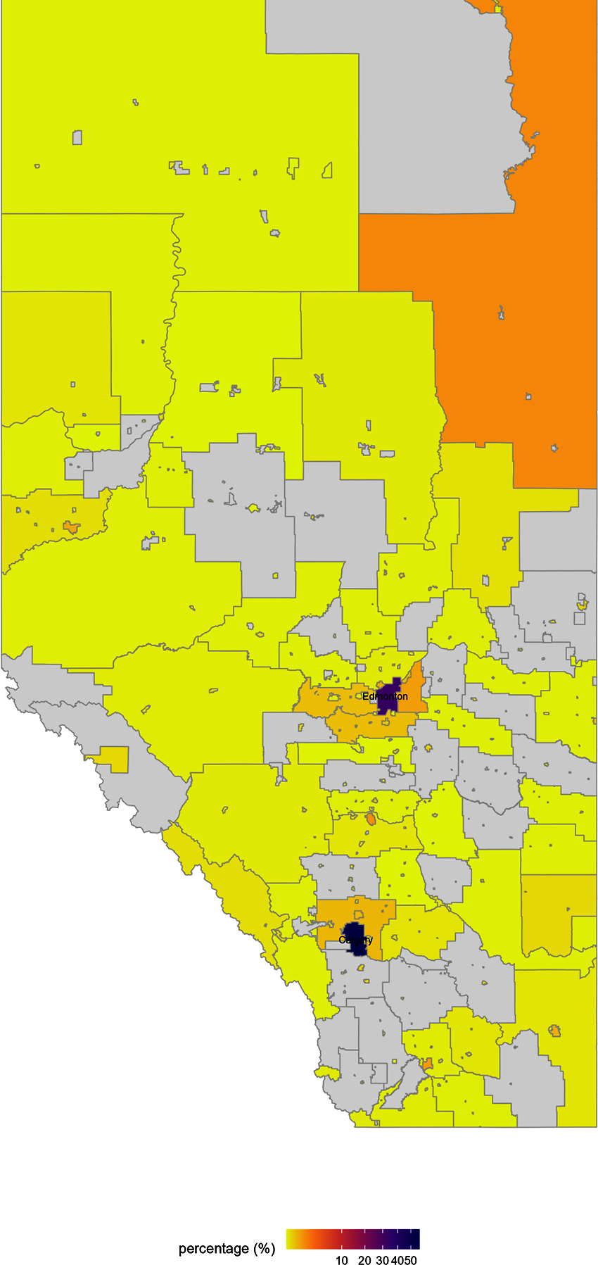 Figure 4.7. Distribution of digital occupations in Alberta in January 2015-September 2022
