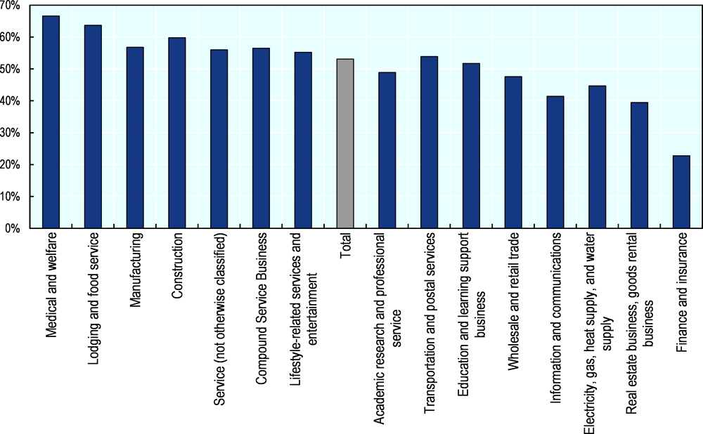 Figure 1.16. The majority of firms find it difficult to pass on their skills