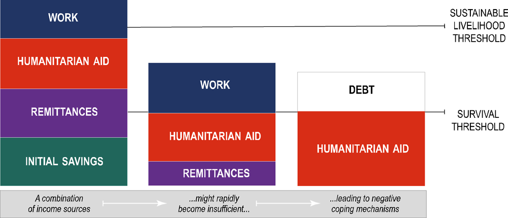 Figure 1.2. Households can quickly become indebted in crises