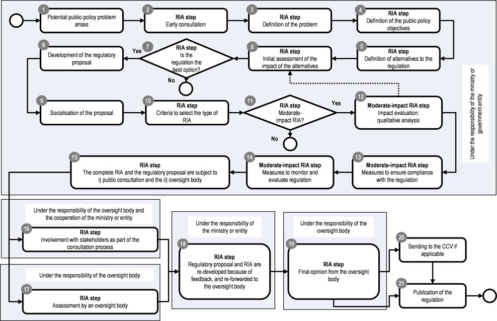Figure ‎8.2. Proposal for the moderate-impact RIA process