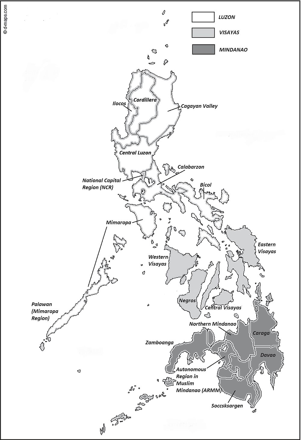 Philippine Map Drawing With Luzon Visayas Mindanao : Philippine Map