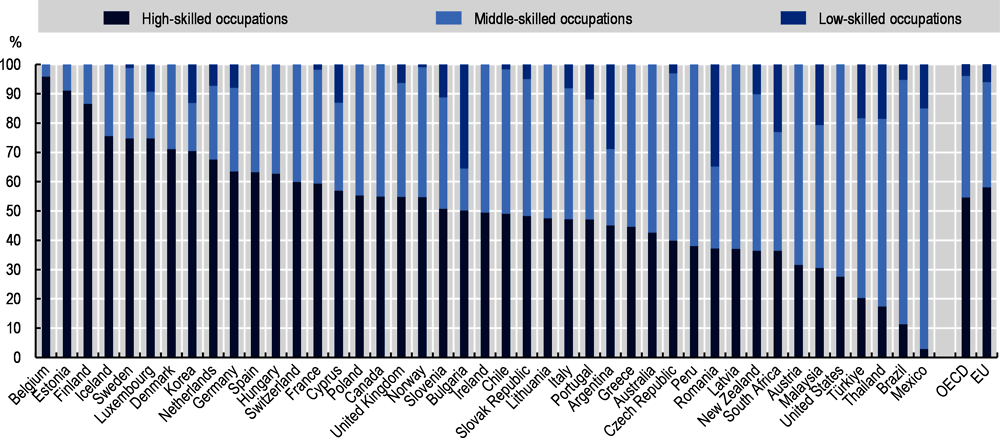 Figure 6.6. Shortages largely concern highly skilled occupations