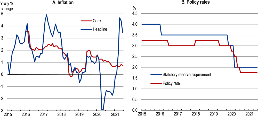 Figure 1.10. Monetary policy has reacted promptly to the economic disruption