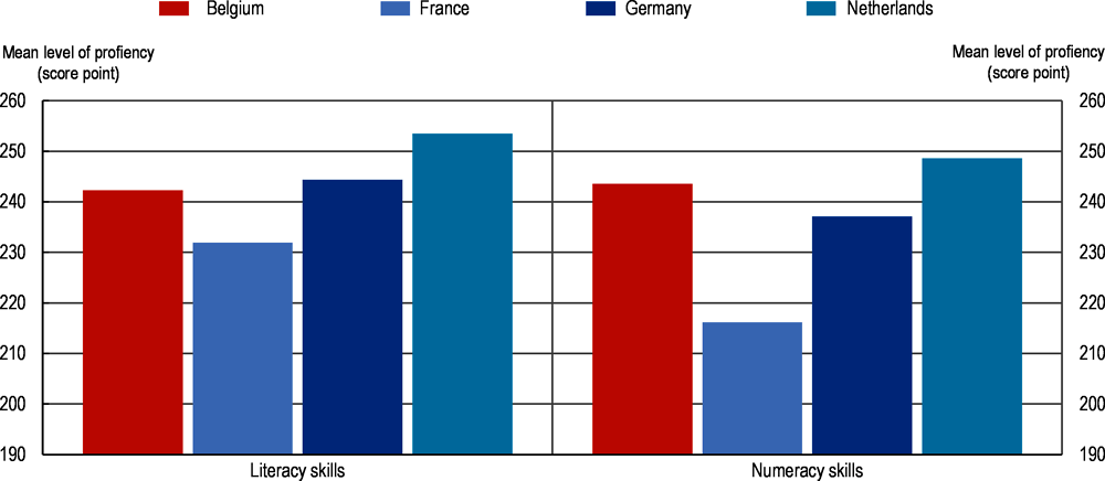 Figure 1.2. The skills of low-educated in Belgium (Flanders) are relatively high