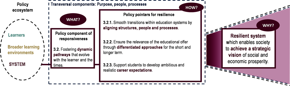 Figure 1.11. Transforming learning pathways according to the Framework for Responsiveness and Resilience in Education Policy