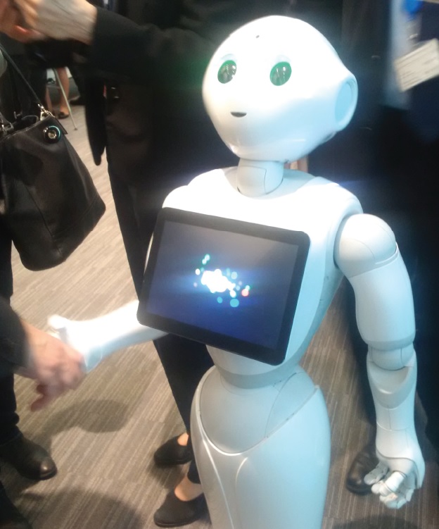 Pepper the humanoid robot, at OECD Forum 2016