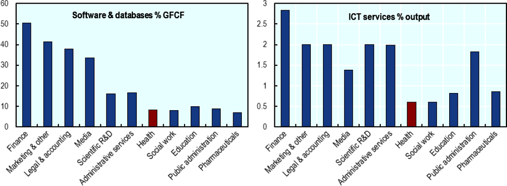 Figure 1.1. Investment in software, databases and ICT services by the health sector