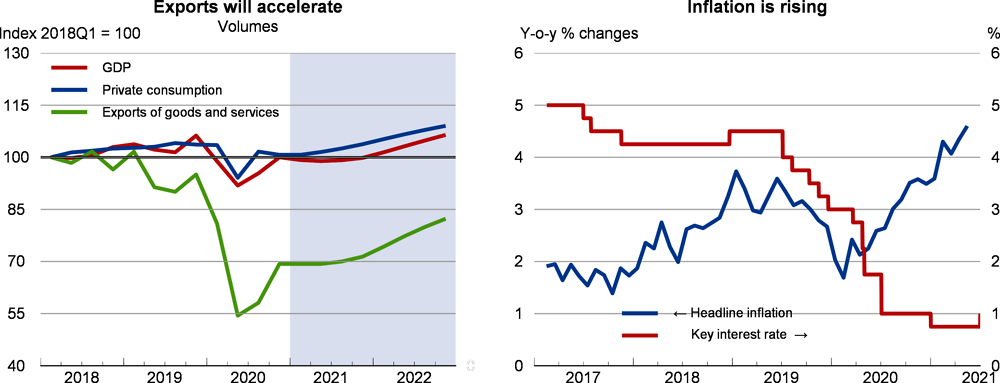 Iceland: Exports and inflation