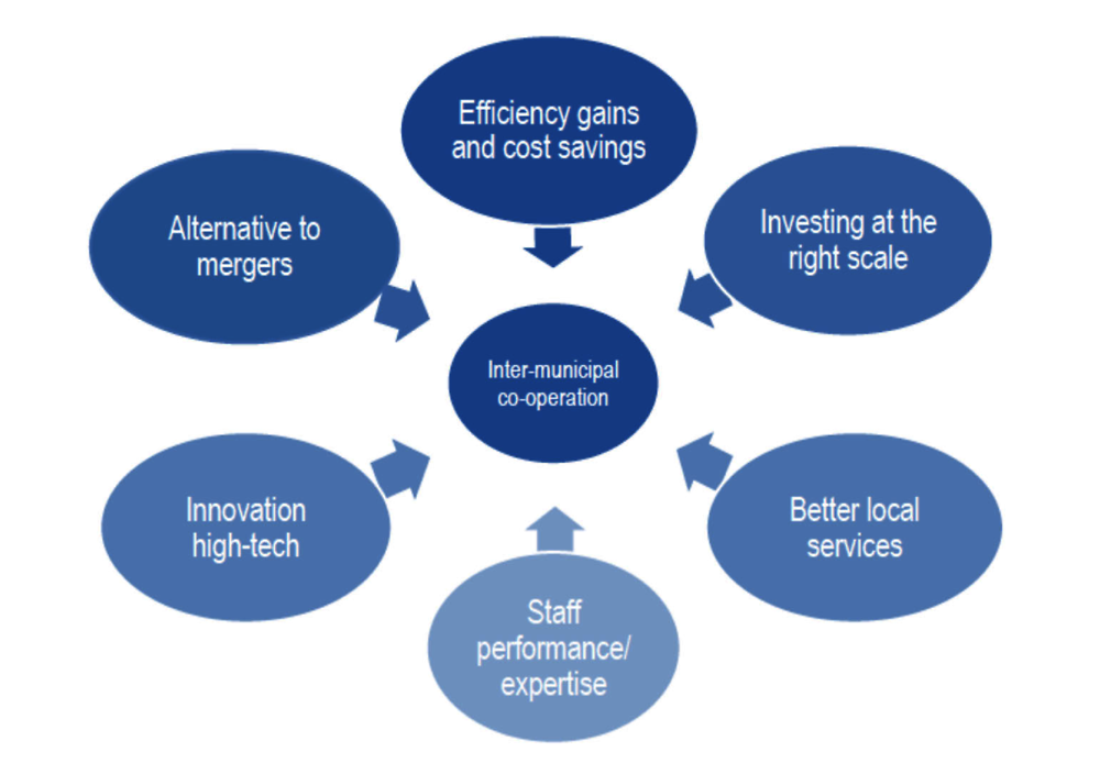 Figure 5.5. Drivers of inter-municipal co-operation in the OECD